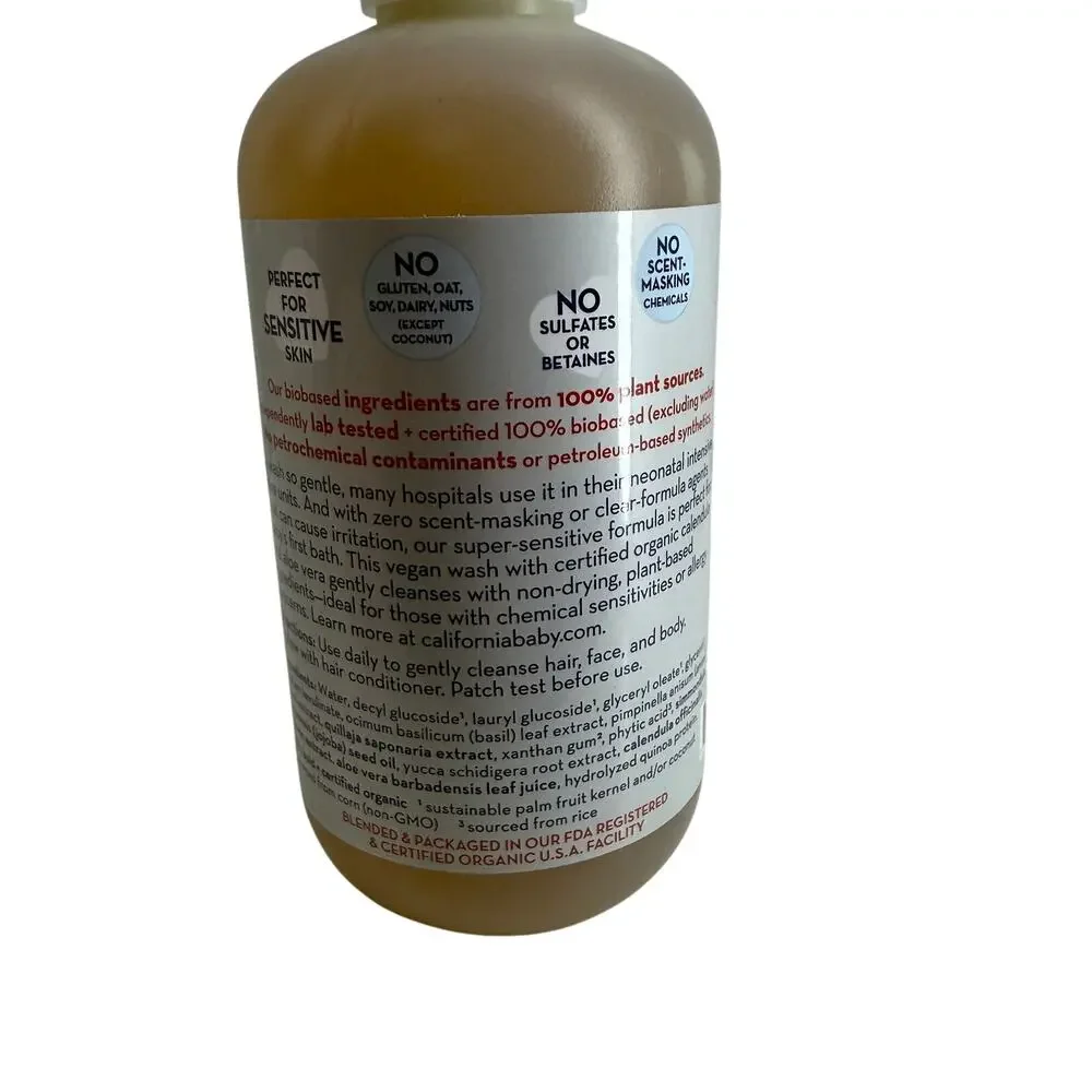 California Baby No Fragrance Super Sensitive Bubble Bath 13oz/384mL
